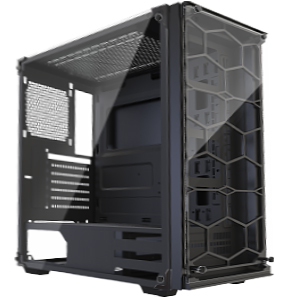 MUSETEX Phantom Black ATX Mid-Tower Desktop Computer Gaming Case